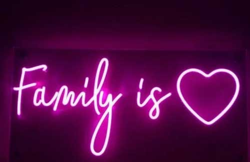 Rectangular Neon Sign Board