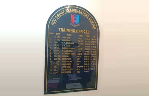 Black Acrylic Honour Board