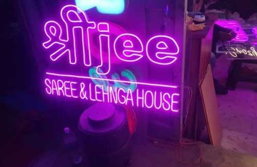 LED Purple Neon Sign Board
